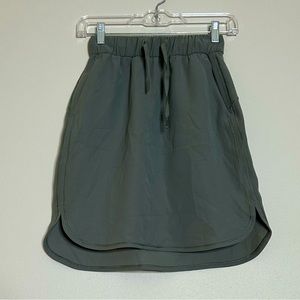 BNWOT Lululemon army green mini skirt